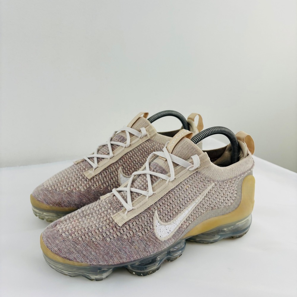Nike Air VaporMax 2021 FK Oatmeal Light Bone Women Running Shoes DC4112-100 Sz 9